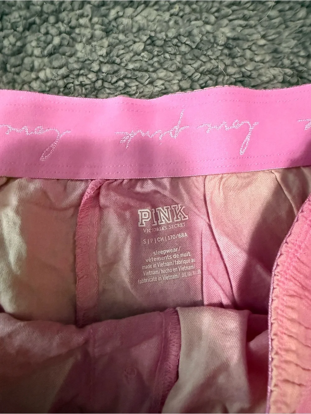 PINK Victoria's Secret Pink and Cream Tie-Dye Lounge Shorts